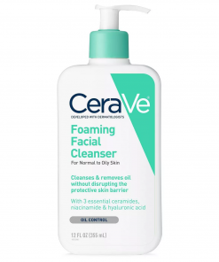 cerave foaming facial cleanser for normal-to-oily-skin
