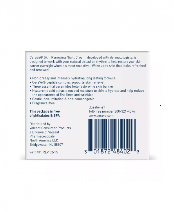 ingredients in cerave skin renewing night cream