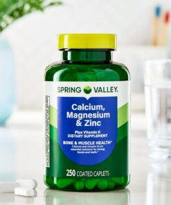 Spring Valley – Calcium, Magnesium & Zinc plus Vitamin D3 Coated Caplets – 250 count