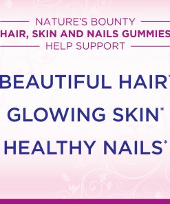 Natures-Bounty Hair Skin and Nail Vitamins With Biotin Gummies 90_Ct Exubuy image