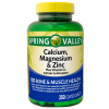 Spring Valley Calcium Magnesium Zinc plus Vitamin D3 Coated Caplets 250 Count Exubuy image
