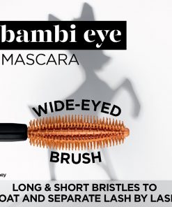 loreal paris bambi eye washable mascara lasting volume blackest black Exubuy image