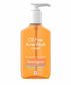 neutrogena oil free salicylic acid acne fighting face wash-9.1 oz image