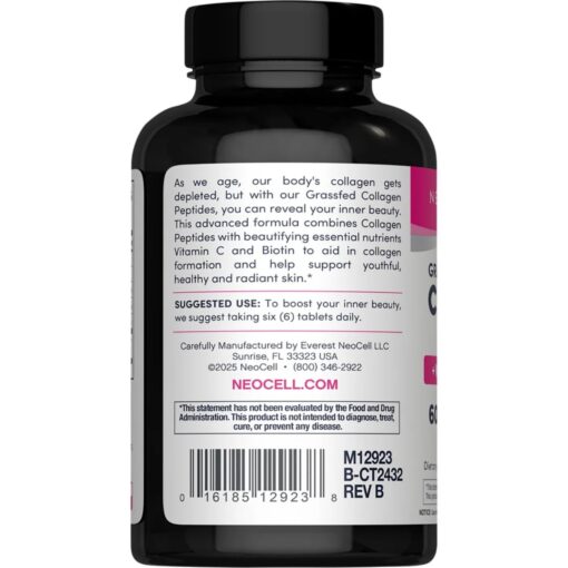 NeoCell – Grass feed Collagen Peptides Vitamin C & Biotin 6000 mg – 90 Tablets