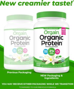 Orgain – Organic Protein Plant Based Powder – Vanilla Bean – 920 gram
