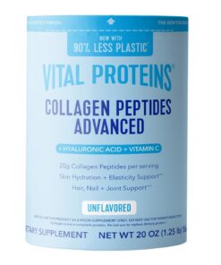 Vital Proteins – Advanced Collagen Peptides with Hyaluronic Acid & Vitamin C – 567 gram