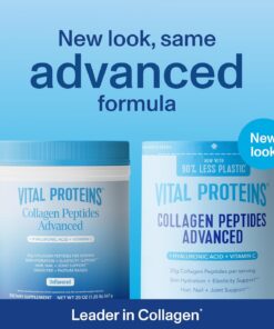 Vital Proteins – Advanced Collagen Peptides with Hyaluronic Acid & Vitamin C – 567 gram