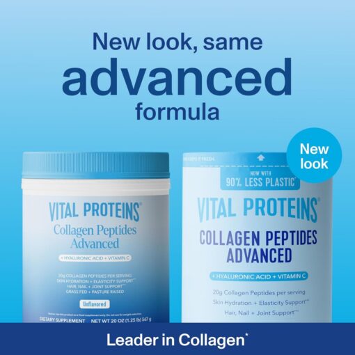 Vital Proteins – Advanced Collagen Peptides with Hyaluronic Acid & Vitamin C – 567 gram