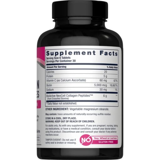 NeoCell – Grass feed Collagen Peptides Vitamin C & Biotin 6000 mg – 180 Tablets