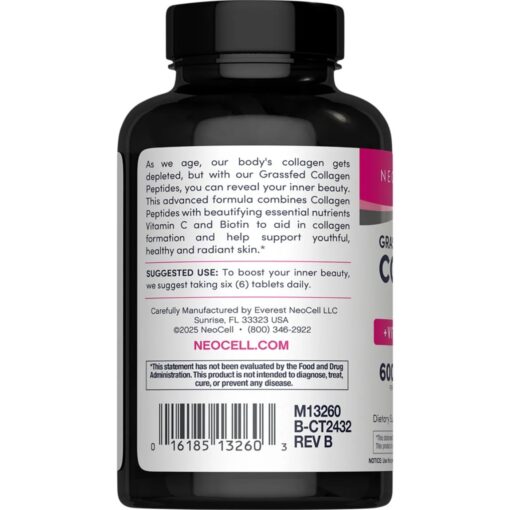 NeoCell – Grass feed Collagen Peptides Vitamin C & Biotin 6000 mg – 180 Tablets