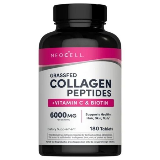NeoCell – Grass feed Collagen Peptides Vitamin C & Biotin 6000 mg – 180 Tablets