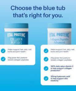 Vital Proteins – Advanced Collagen Peptides with Hyaluronic Acid & Vitamin C – 265 gram