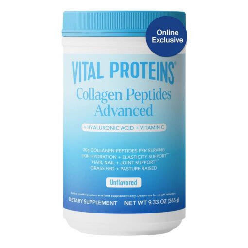 Vital Proteins – Advanced Collagen Peptides with Hyaluronic Acid & Vitamin C – 265 gram