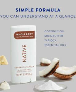 Native Deodorant Coconut & Vanilla - Aluminum Free - 75 gram