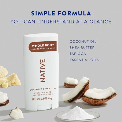Native Deodorant Coconut & Vanilla - Aluminum Free - 75 gram