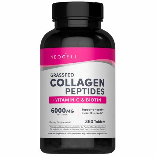 NeoCell – Grass feed Collagen Peptides Vitamin C & Biotin 6000 mg – 360 Tablets