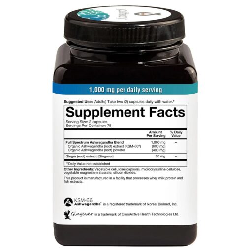 Youtheory - Ashwagandha 1000mg - 150 Capsules