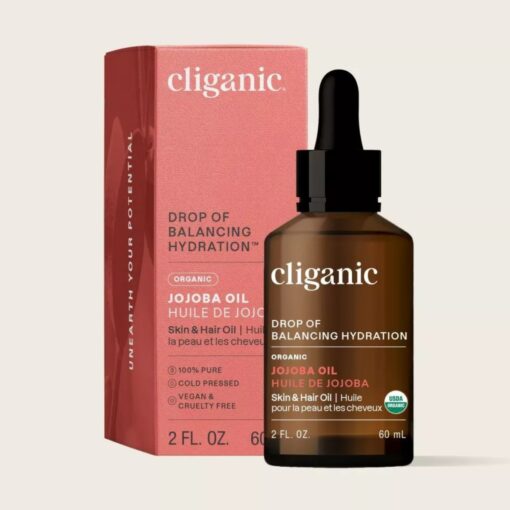 Cliganic – Organic Jojoba Oil, 100% Pure, 60 ml