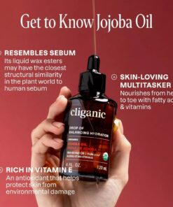 Cliganic – Organic Jojoba Oil, 100% Pure, 120 ml