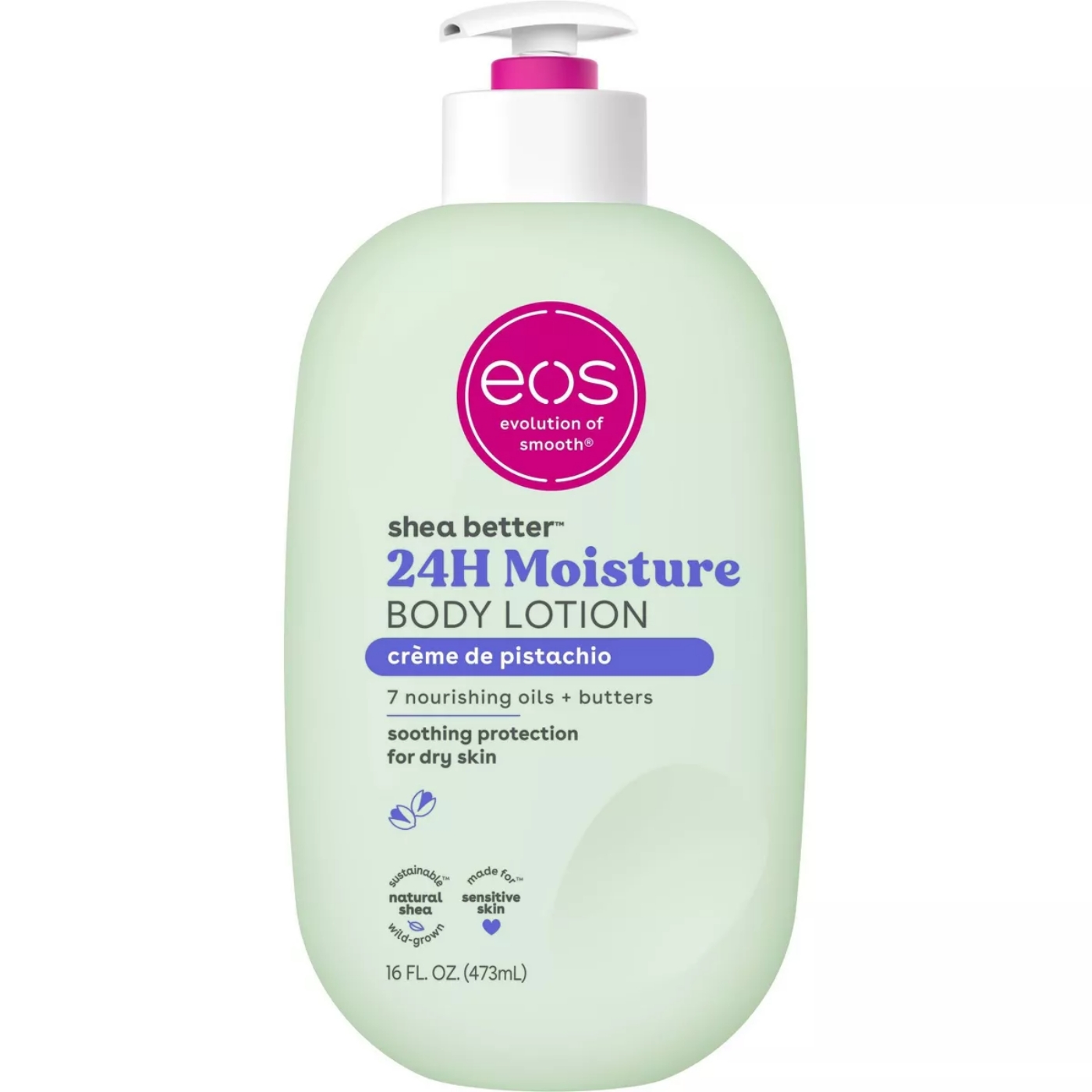 eos - Shea Better 24H Moisture Body Lotion - Crème de Pistachio - 473 ml