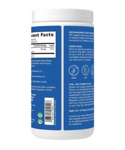 Natural Vitality Calm, Magnesium Citrate Supplement Powder, Anti-Stress Drink Mix, Raspberry Lemon, 453 gram