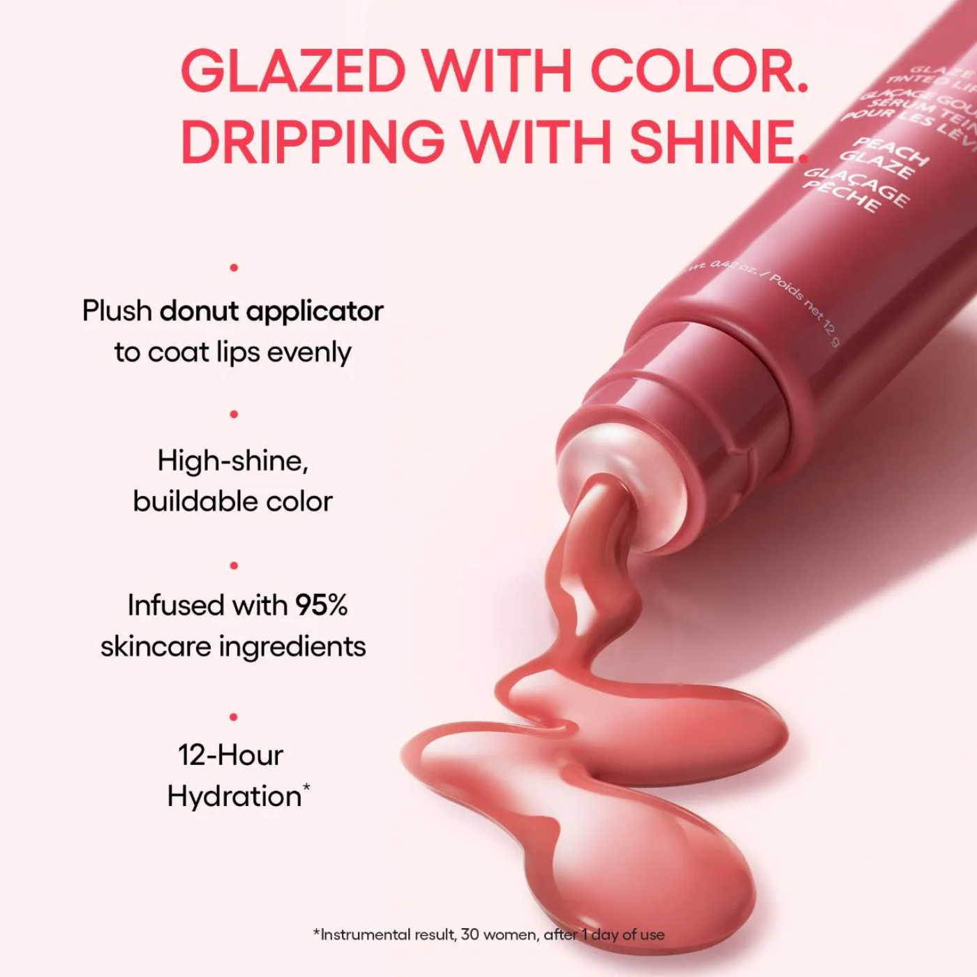 LANEIGE - Glaze Craze Tinted Polypeptide Lip Serum Treatment - Peach Glaze