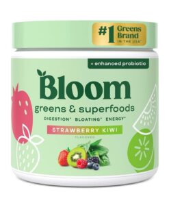 Bloom Nutrition - Greens and Superfoods Powder - Strawberry Kiwi - 30 ct