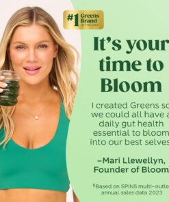 Bloom Nutrition - Greens and Superfoods Powder - Strawberry Kiwi - 30 ct