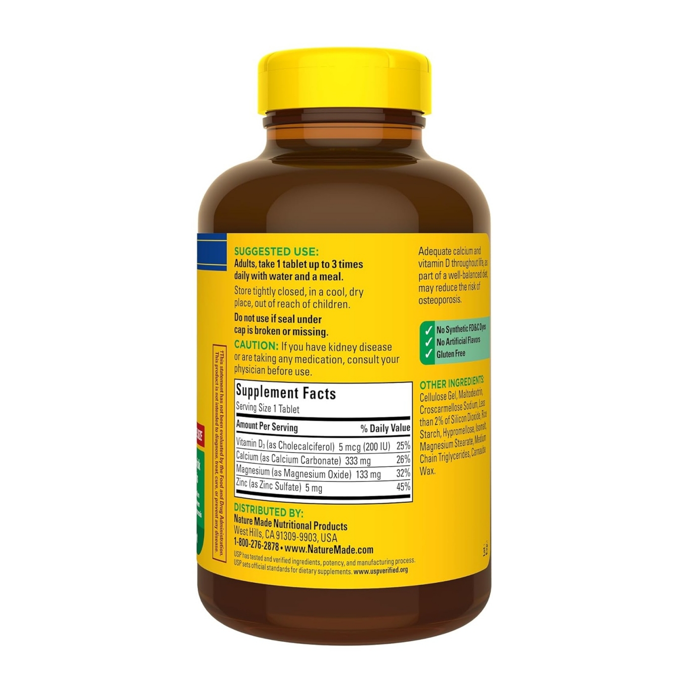 Nature Made - Calcium Magnesium Zinc with Vitamin D3 - 300 count