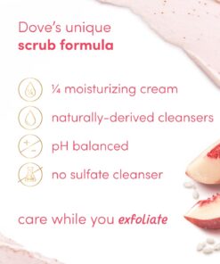 Dove - Beauty Exfoliating Body Scrub - White Peach & Crushed Rice - 425 gram