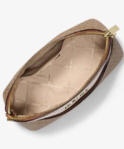 Michael Kors Jet Set Travel Medium Color-Block Signature Logo Crossbody Bag