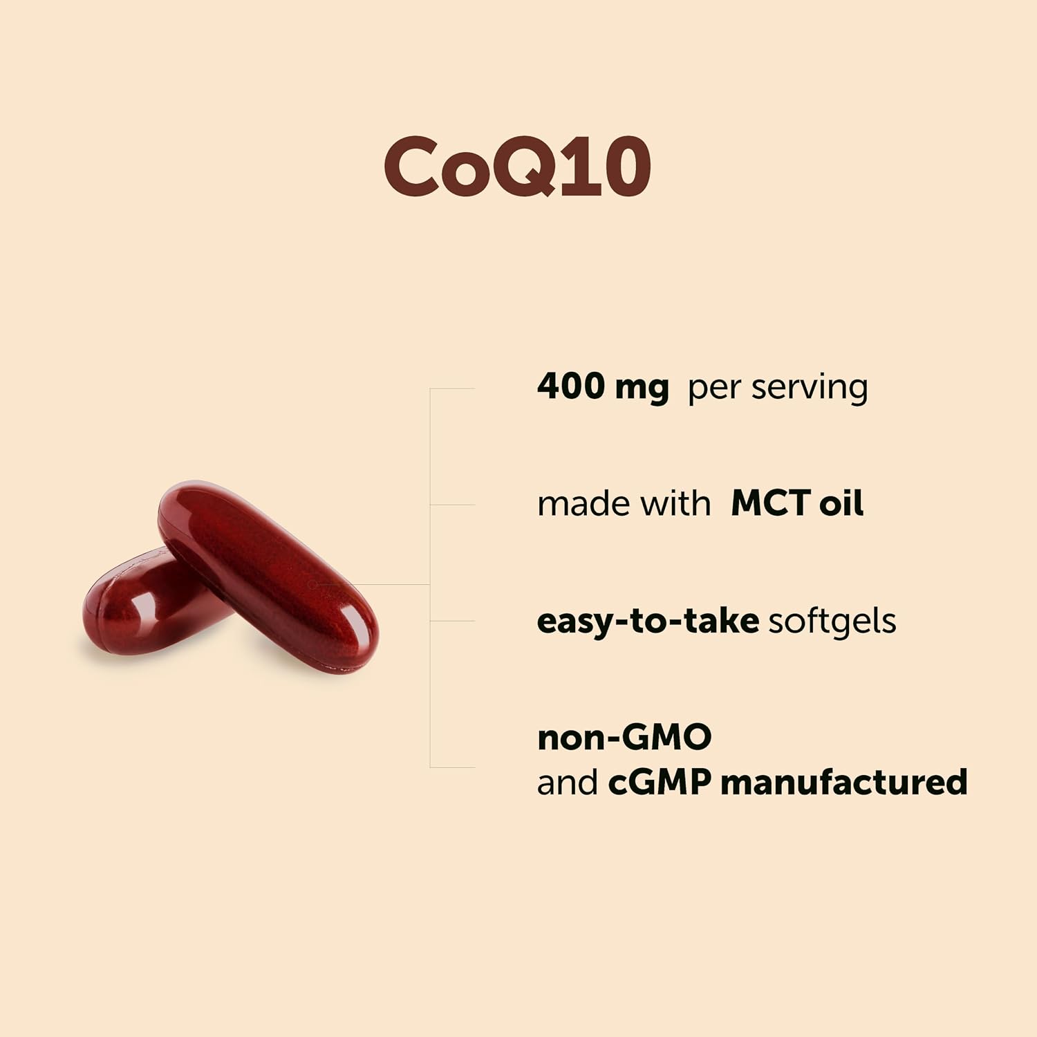 Micro Ingredients CoQ10 400 mg Per Serving, 240 Softgels