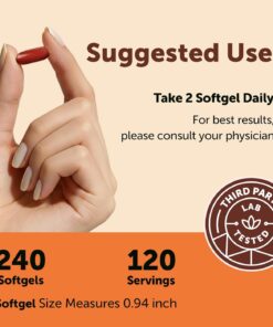 Micro Ingredients CoQ10 400 mg Per Serving, 240 Softgels