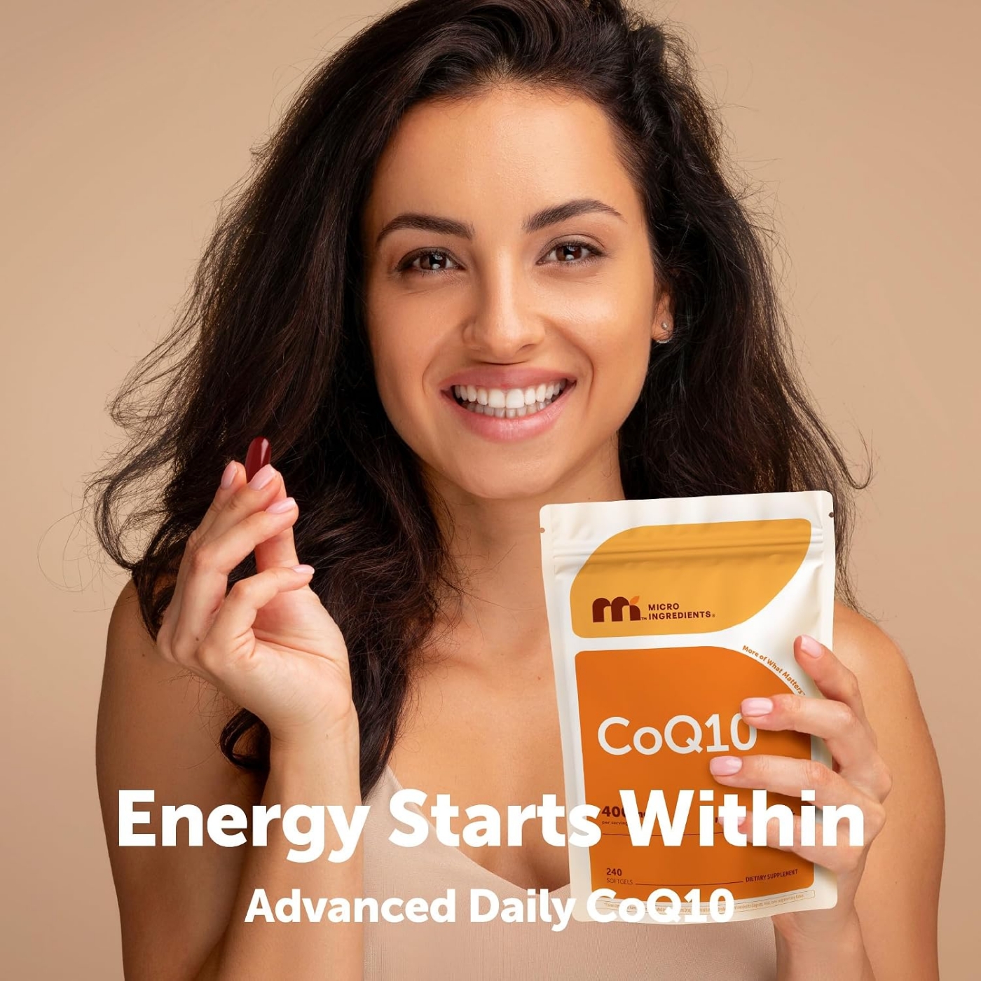 Micro Ingredients CoQ10 400 mg Per Serving, 240 Softgels