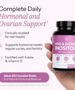 Optify Myo-Inositol & D-Chiro Inositol Supplement for Women - 120 capsules