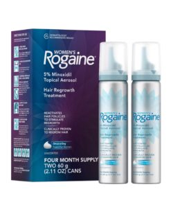 Women's Rogaine 5% Minoxidil Foam for Hair Thinning and Loss, Topical Treatment for Hair Regrowth