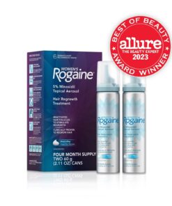 Women's Rogaine 5% Minoxidil Foam for Hair Thinning and Loss, Topical Treatment for Hair Regrowth