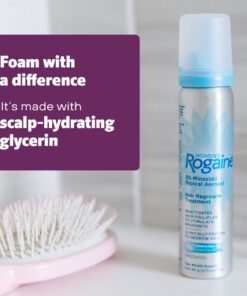Women's Rogaine 5% Minoxidil Foam for Hair Thinning and Loss, Topical Treatment for Hair Regrowth